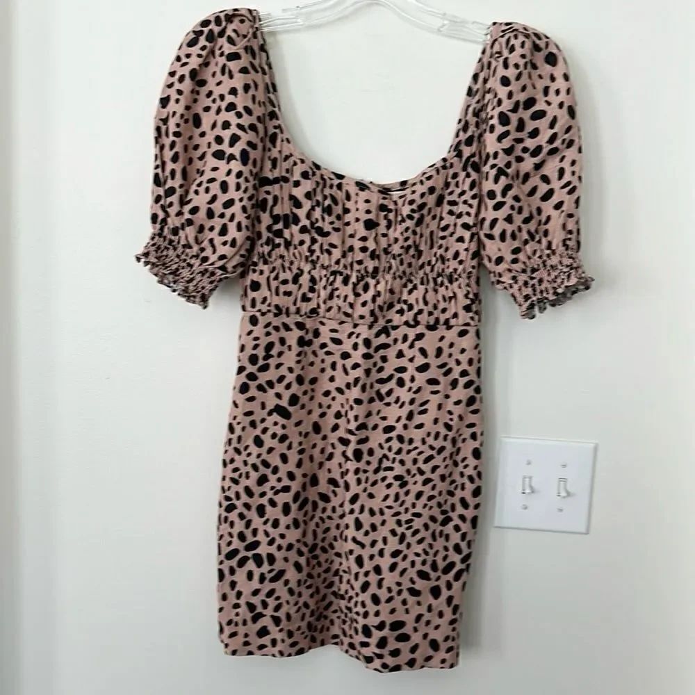 FRAME Animal Print Mini Dress 0